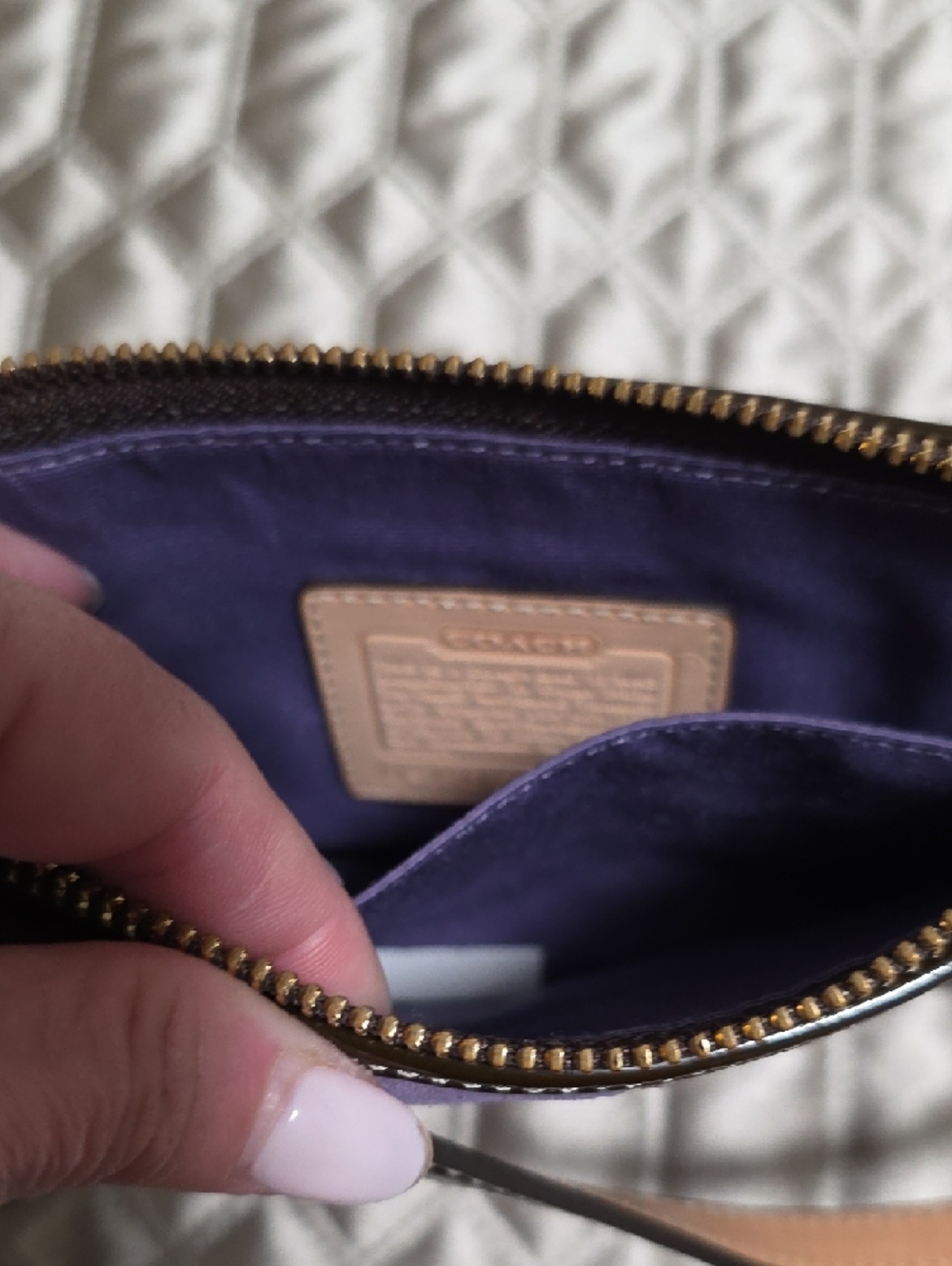 Coach Vintage Y2K Multicolor Patchwork Leather & Suede Shoulder Purse - Picture 4 of 5